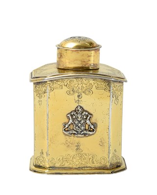 Lot 2203 - A German Silver-Gilt Tea-Caddy