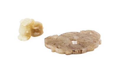 Lot 182 - A Chinese Jade Plaque, in archaic style,...