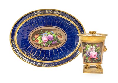 Lot 45 - A Darte Freres Porcelain Potpourri and Cover,...