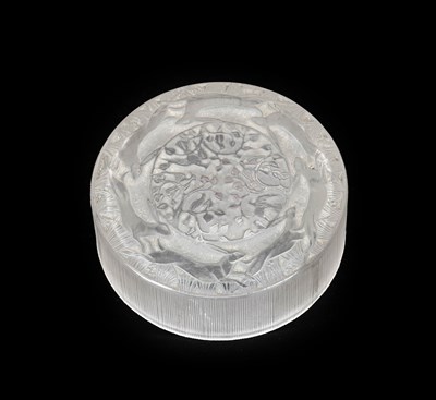 Lot 581 - René Lalique (French, 1860-1945): A Stained,...
