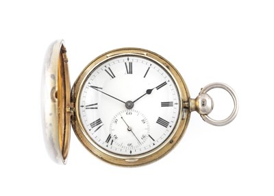 Lot 2244 - Fairbrother: A Silver Full Hunter Lever Pocket...