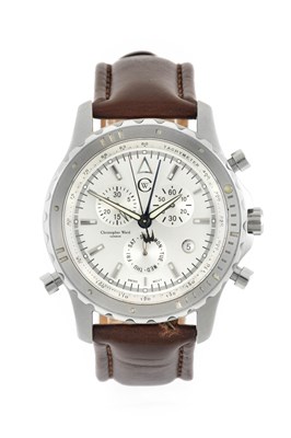 Lot 2239 - Christopher Ward: A Stainless Steel Day/Date...