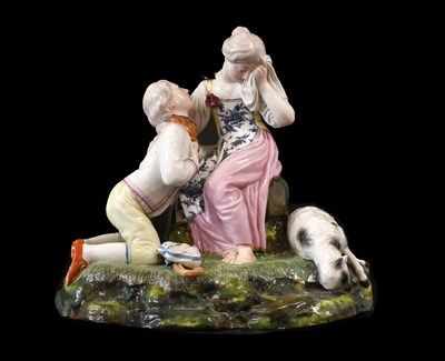 Lot 216 - A Höchst Porcelain Figure Group, circa 1765,...