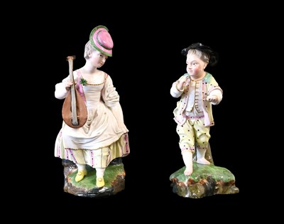 Lot 218 - A Höchst Porcelain Figure of the Lauschender...