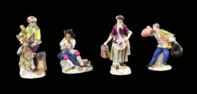 Lot 357 - A Pair of Meissen Porcelain Figures of Eiswein...