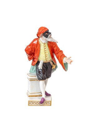Lot 345 - A Meissen Porcelain Commedia dell’Arte Figure...