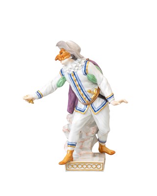 Lot 346 - A Meissen Porcelain Commedia dell’Arte Figure...