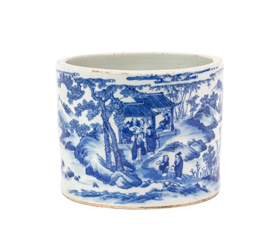 Lot 55 - A Chinese Porcelain Bitong, Kangxi style but...