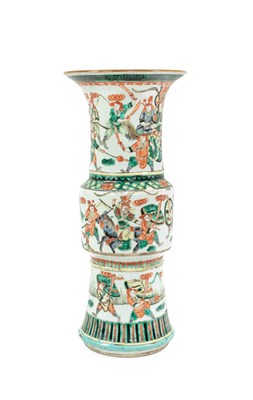 Lot 144 - A Chinese Porcelain Gu-Shaped Beaker Vase,...
