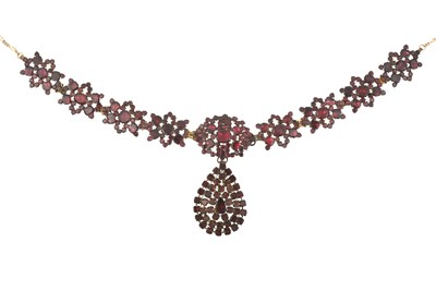 Lot 2444 - A Bohemian Garnet Necklace, circa 1900 the...