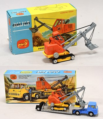 Lot 3356 - Corgi Gift Set 24 Machinery Carrier With Priestman Cub Shovel