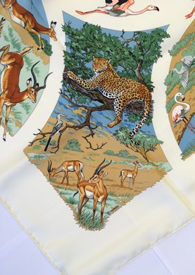 Lot 1043 - Hermès Silk Scarf, Tanzanie Designed by Robert...