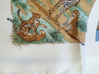 Lot 1043 - Hermès Silk Scarf, Tanzanie Designed by Robert...