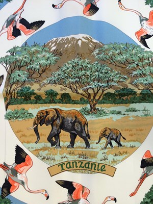 Lot 1043 - Hermès Silk Scarf, Tanzanie Designed by Robert...