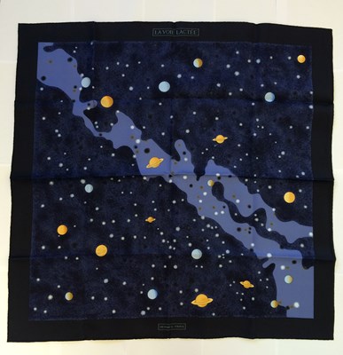Lot Hermès Silk Scarf, La Voie Lactee Designed by...