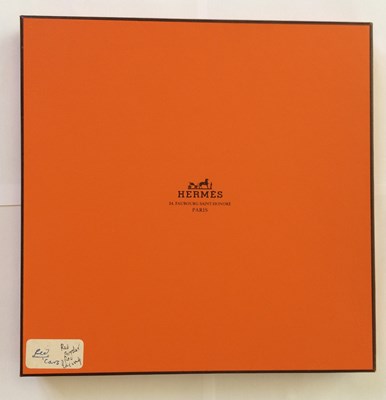 Lot 1045 - Hermès Silk Scarf, Automobiles depicting early...