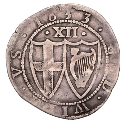 Lot 73 - Commonwealth, Shilling 1653, mm. sun on...