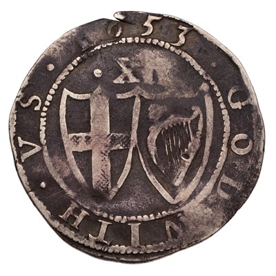 Lot 75 - Commonwealth, Shilling 1653, mm. sun on...