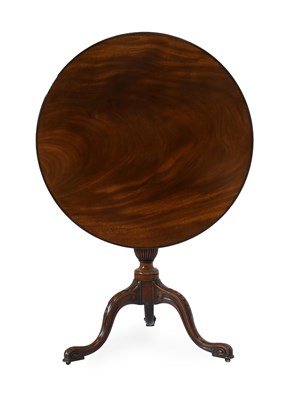 Lot 521 - A Fine George III Carved Mahogany Tripod Table,...