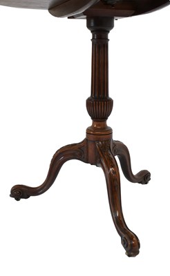 Lot 521 - A Fine George III Carved Mahogany Tripod Table,...