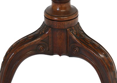 Lot 521 - A Fine George III Carved Mahogany Tripod Table,...