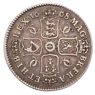 Lot 94 - Charles II, Shilling 1668, second draped bust,...