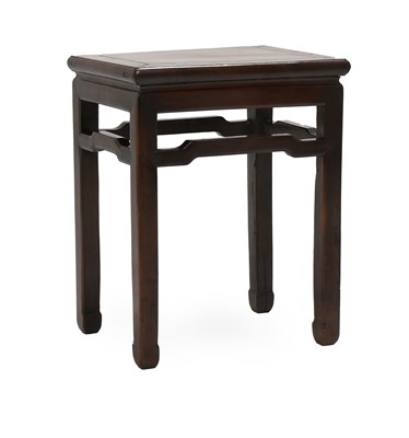 Lot 235 - A Chinese Hongmu Side Table, early 20th...