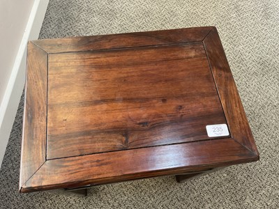 Lot 89 - A Chinese Hongmu Side Table, early 20th...