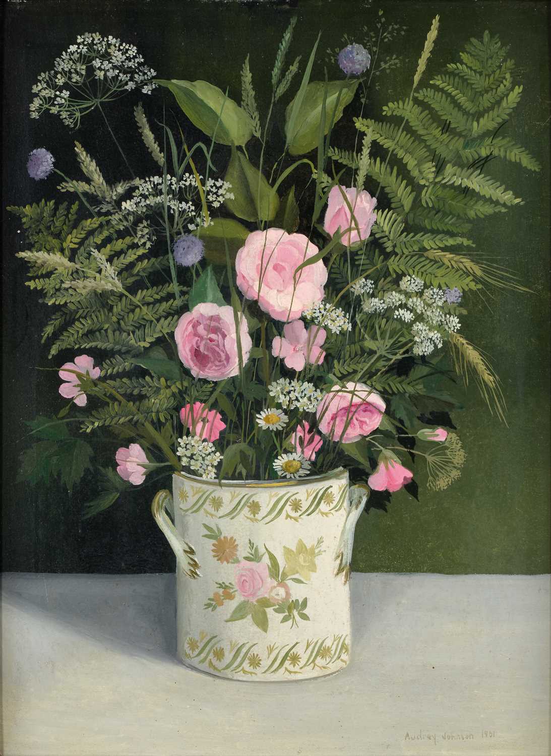 Lot 129 - Audrey Johnson (1918-2010) Flowers and grasses...