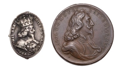 Lot 494 - A Charles I, Royalist Badge, cast in silver by...