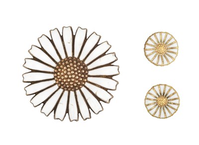 Lot 2312 - An Enamel Brooch, by Anton Michelson and A...