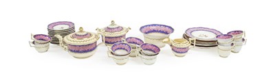 Lot 28 - A Rockingham Porcelain Tea Service, circa 1830-...
