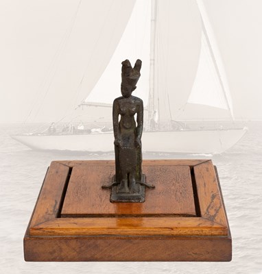 Lot 163 - A Small Ancient Egyptian Patinated Bronze...