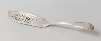 Lot 101 - A George IV Silver Fish-Slice, by William...