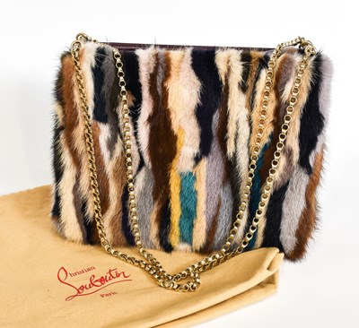 Lot 1010 - Christian Louboutin Triloubi Leather and Fur...