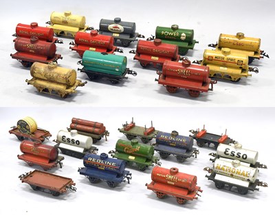 Lot 3282 - Hornby O Gauge A Collection Of 20 Assorted Tank Wagons
