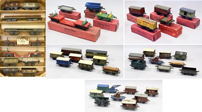 Lot 3283 - Hornby O Gauge A Collection Of Assorted Wagons And Coaches