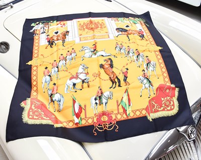 Lot 1006 - Hermès Silk Scarf, Real Escuela Andaluza Del...