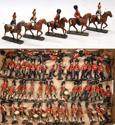 Lot 3332 - Elastolin Scots Guards Figures