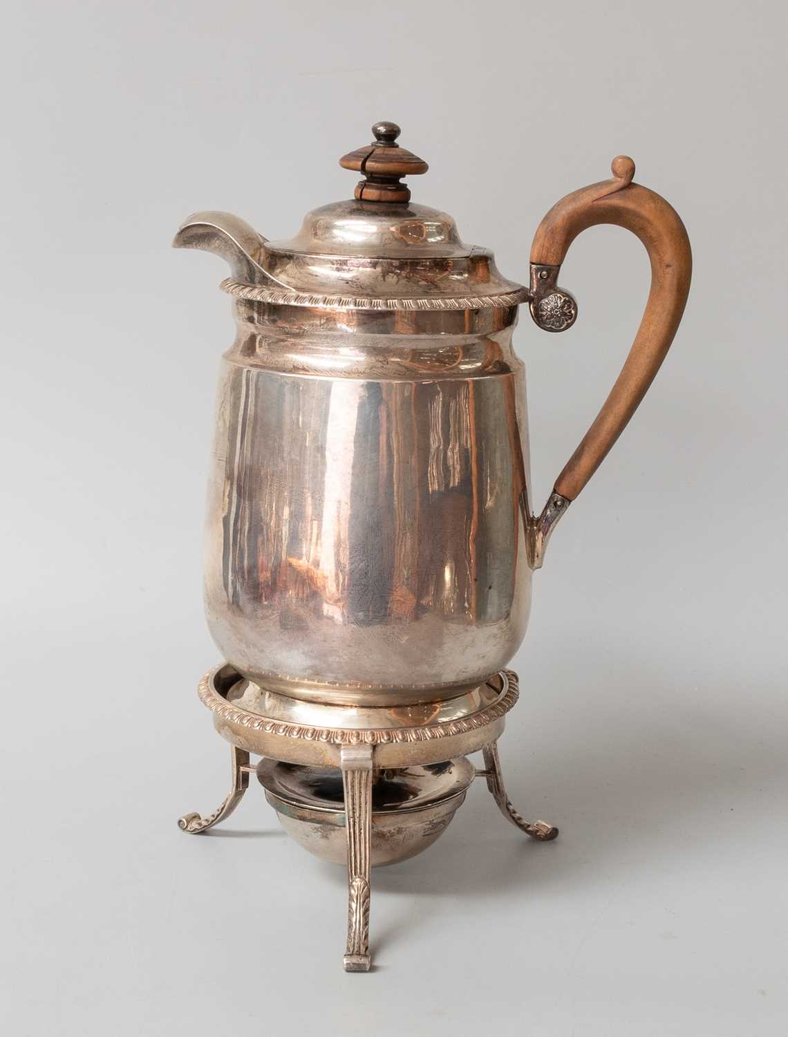 Lot 27 - A George III Silver Coffee-Biggin, Stand and...