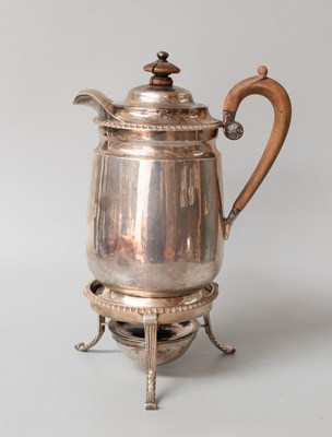 Lot 27 - A George III Silver Coffee-Biggin, Stand and...
