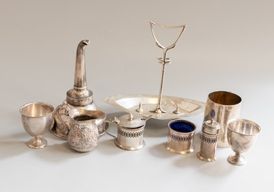 Lot 145 - A Collection of Assorted Silver, comprising a...