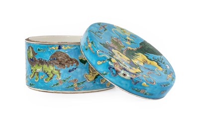 Lot 95 - A Chinese Porcelain Box and Cover, Kangxi...