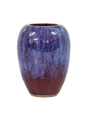 Lot 27 - A Chinese Porcelain Flambé Glazed Vase, Kangxi...