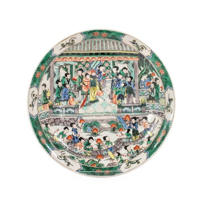 Lot 99 - A Chinese Porcelain Dish, Kangxi reign mark...