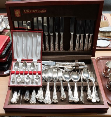 Lot 152 - An Elizabeth II Silver Plate Table-Service,...