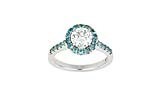 Lot 2016 - A Platinum Paraíba Tourmaline and Diamond...