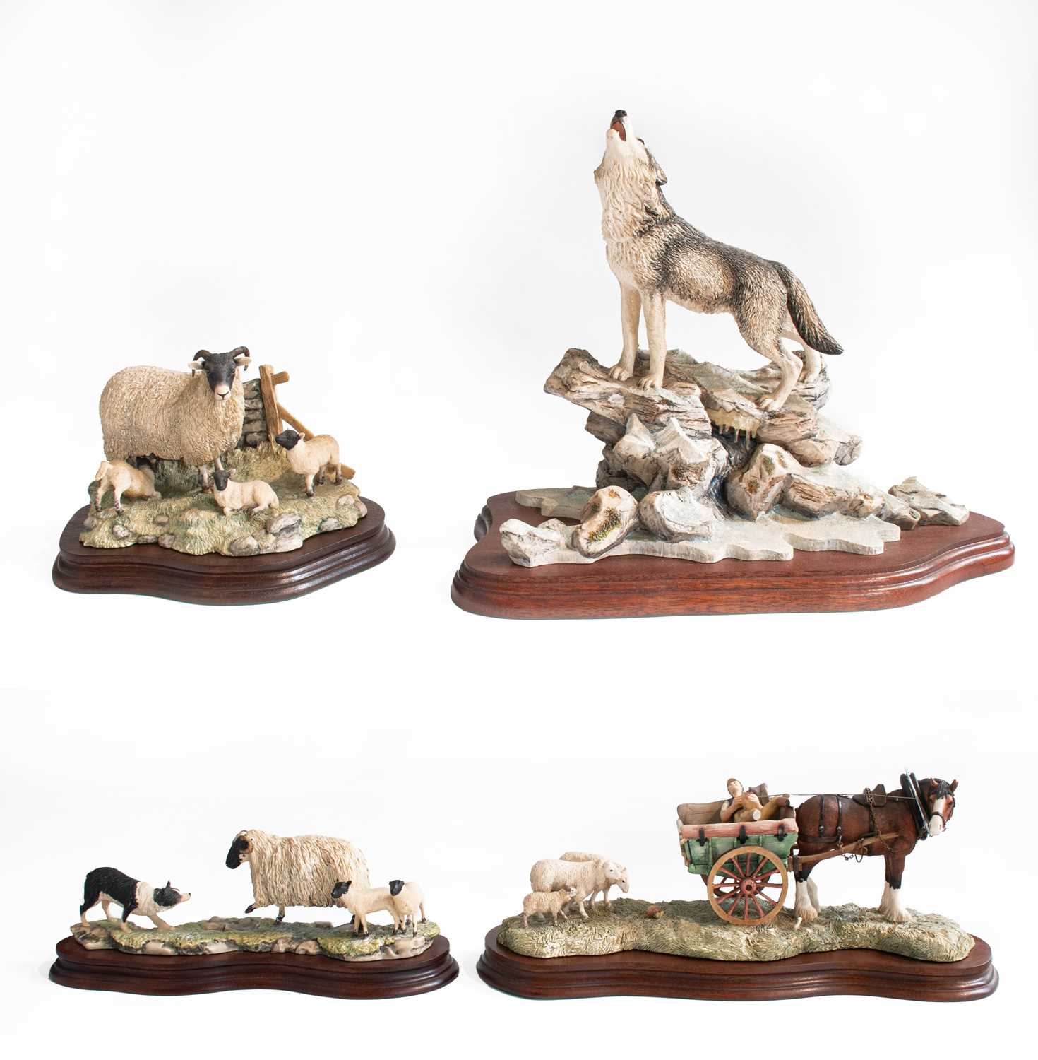 Lot 300 - Border Fine Arts 'Call of the Wild' (Wolf),...