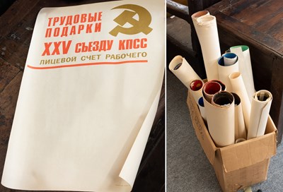 Lot 211 - A Collection of Soviet Propaganda Posters,...