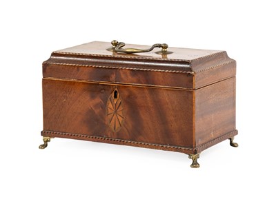 Lot 376 - A George III Mahogany Tea Caddy, of...